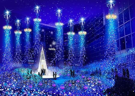 8 мест красивейшей рождественской иллюминации в Токио