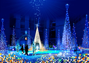 Рождественская иллюминация в Токио, Новый год
