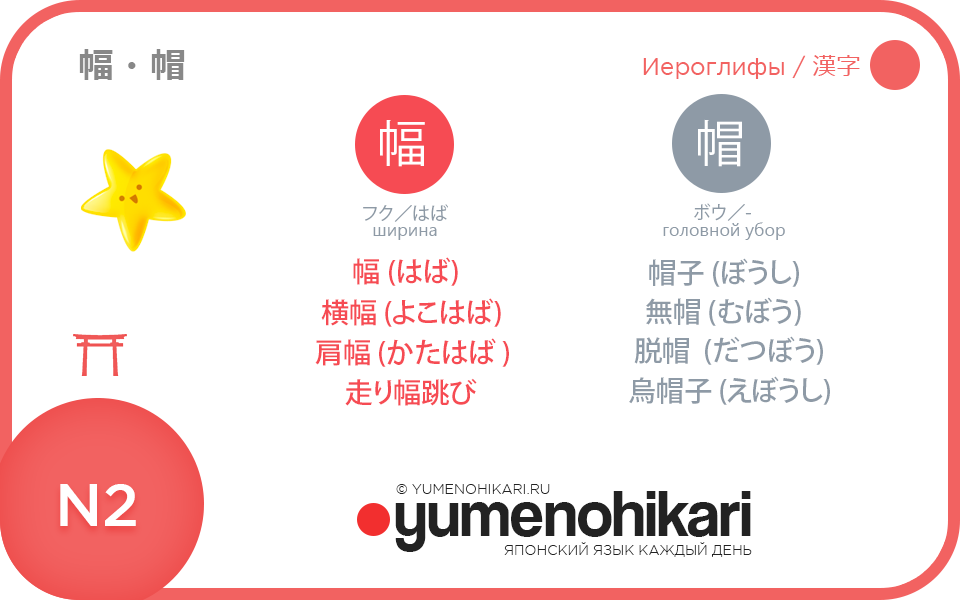 Японский язык иероглифы для N2