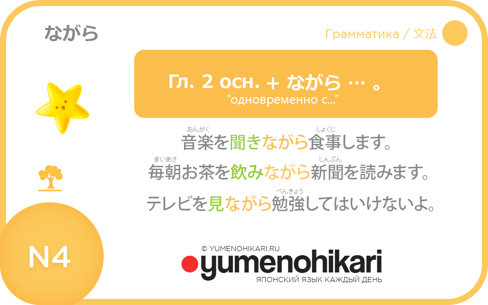 Японский язык онлайн грамматика для N4